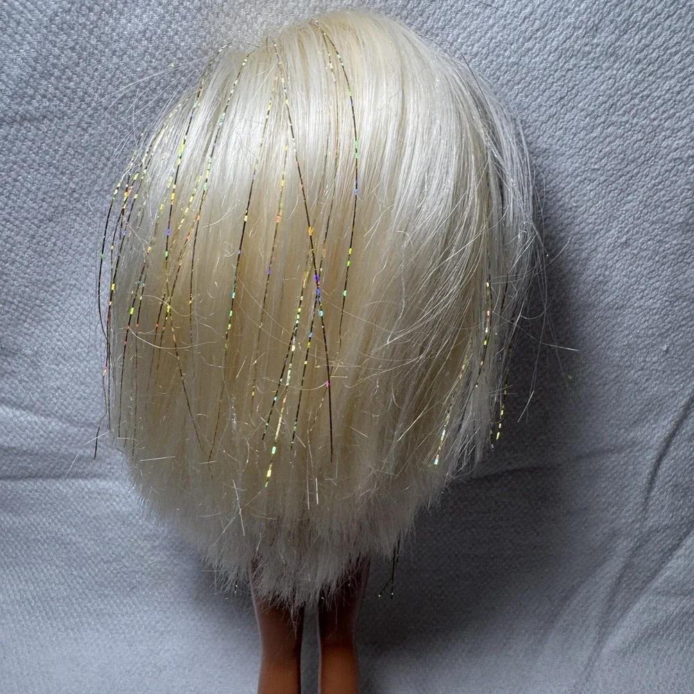 VTG 1996 Splash N Color SKIPPER‎ Doll Barbie MATTEL 16171 Blonde Glitter Pink